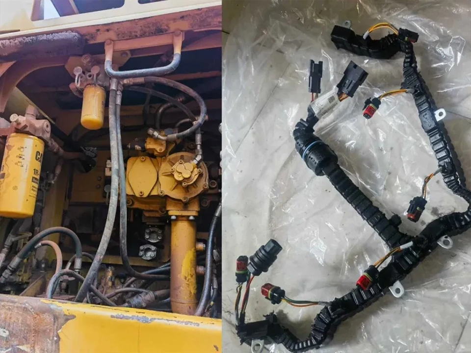 Caterpillar 349E Excavator Repair – C13 Engine Injector and Wiring Harness Replacement 4 Caterpillar 349E Excavator Repair