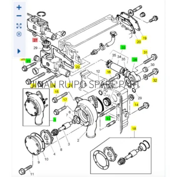 Genuine Perkins 7079597C92 Cylinder Liner Kit Genuine Perkins 7079597C92 Cylinder Liner Kit