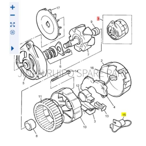 Perkins 2871A141 Alternator Perkins 2871A141 Alternator