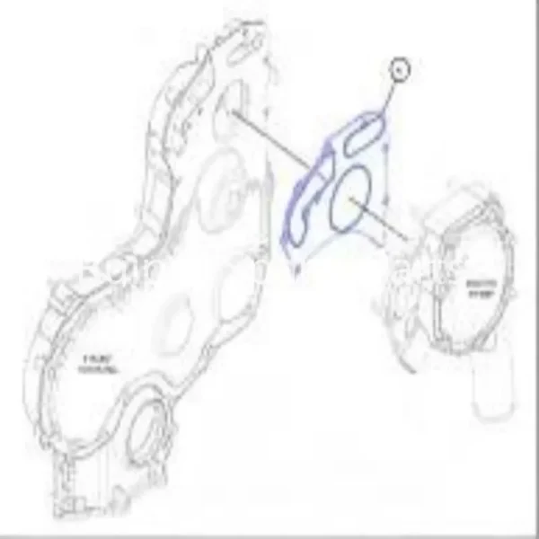 cat-354-1672-engine-water-pump-diagram CAT 354-1672 Engine Water Pump for C4.4 3054C