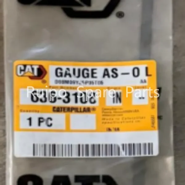 cat-636-3108-engine-oil-dipstick-gauge-label CAT 636-3108 Engine Oil Dipstick Gauge