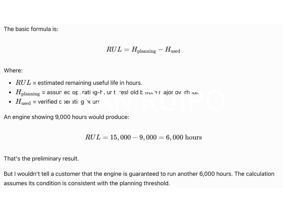 How to Estimate Remaining Useful Life in a Used Diesel Engine 3 Used Diesel Engine